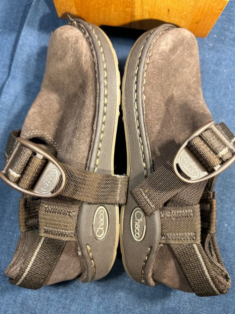 Chaco leather loafers slide in shoes